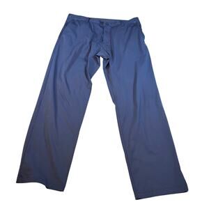 Rhone mens blue performance pants. Size 35. Repaired. golf, athleisure, hiking